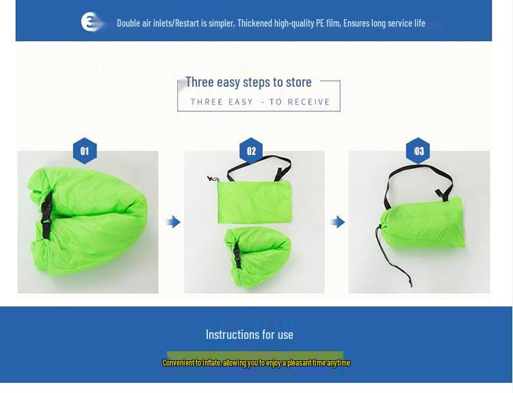 Inflatable Outdoor Sofa: Portable Water-Resistant Air Bed for Camping & Picnics