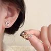 S925 Silver Four-Leaf Clover Tassel Stud Earrings - Sleep-Friendly, High-End Light Luxury Design