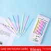 Colorful Long Stick Birthday Cake Candle Decorations for Kids
