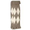 Argyle Pattern Wool Knitted Turn Cuffs Leg Warmers for Women and Students Cold Weather Foot Covers Footless Calf Socks