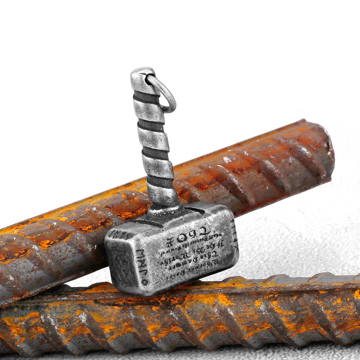 

Винтажное Ожерелье-Молот Тора из Нержавеющей Стали Мужское Vikingское Украшение Хип-хоп Рок Панк Кулон Nordicский Подарок для Него