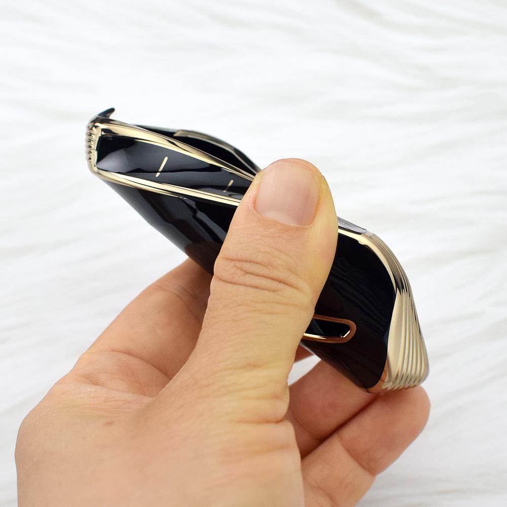 For Hyundai Genesis G90 GV60 2022 Shell Holder Bag Keychain 5 Buttons Soft TPU Car Smart Key Case Fob Cover Accessories