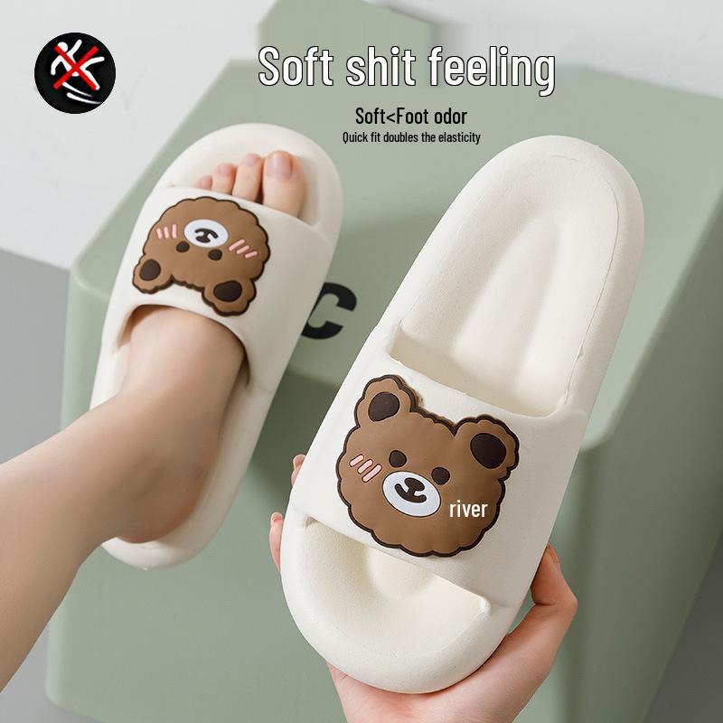 Trendige Rutschfeste Damen Sommer Hausschuhe - Dicke Sohlen, Tragekomfort, Lässige Outdoor & Zuhause Badesandalen