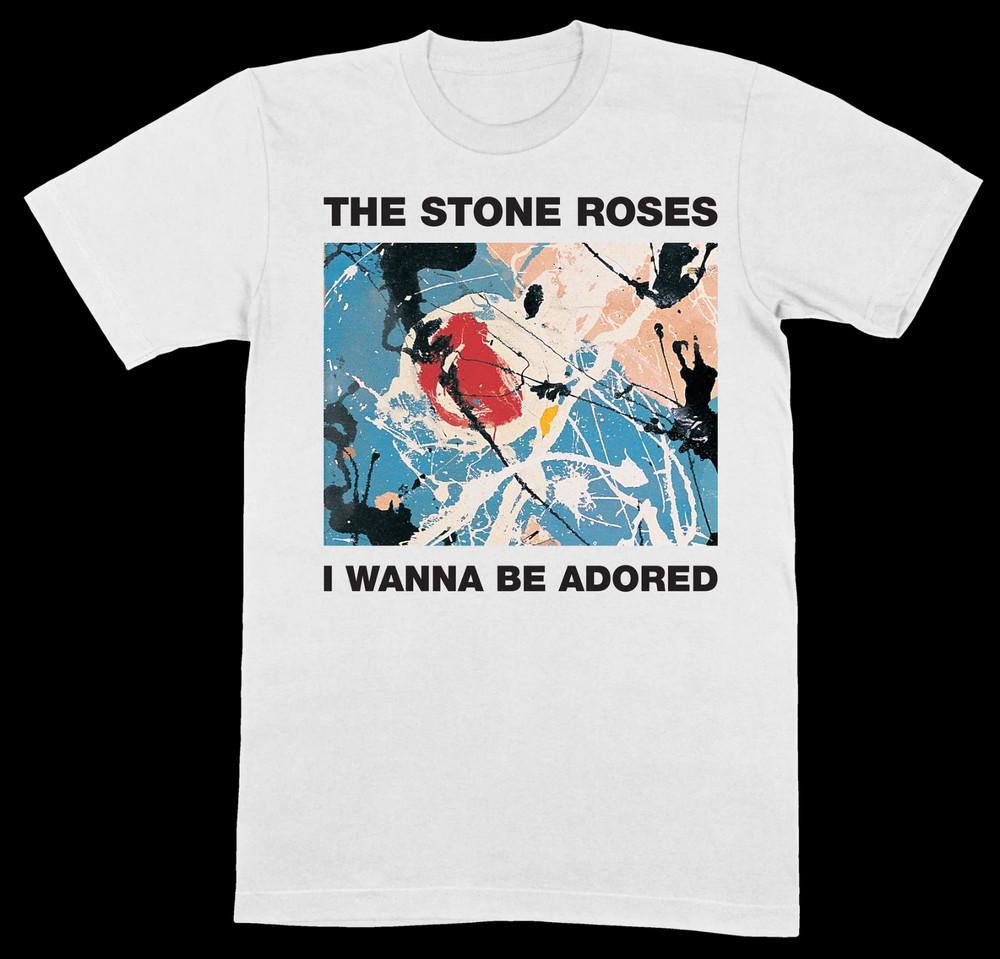 The Stone Roses I Wanna Be Adored Men Tshirt White Unisex All Sizes XA120 Unisex T-Shirt L