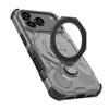 For iPhone 17 Pro Magnetic Case Rotating Metal Kickstand Shockproof PC+TPU Phone Back Cover