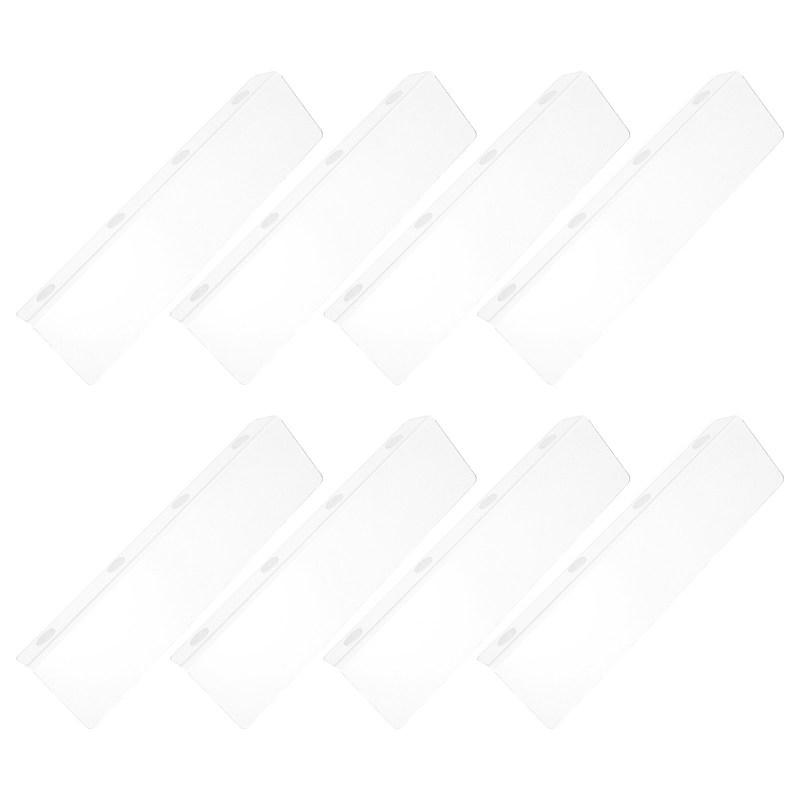 8Pcs Acrylic Clear Shelf Dividers Closet Organizer Adjustable Transparent Separators for Clothing Towels Blankets Purses 25Cm
