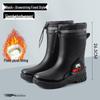 Men's Warm Non-Slip Durable Rain Boots for Food Delivery, Fishing, and Gardening