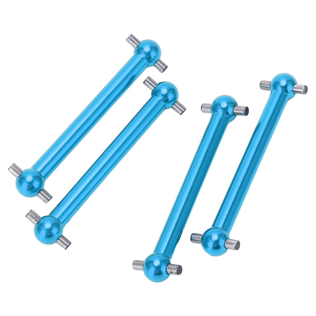 4pcs RC Metal Dog Bone Drive Shaft Front and Rear Universal Dog Bone for Tamiya TT02B 1 10 RC Car Upgrade PartsBlue