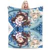 Nekopara  Soft Warm Blanket  Kids Plush Throw Blanket Novelty Bedroom Flannel Bedspread Sofa Bed Cover