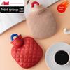 Winter Hot Water Bottle Mini Warm Water Bag Hand Warmer Explosion-Proof Plush Anti-Scalding Warm Bed Pad for Belly Small Size Female