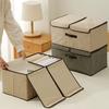 Space Saving Foldable Clothing Organizers Box Nonwoven Fabric Storage Container With Dividers And Protective Cover
