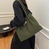 Large Capacity Corduroy Canvas Bag Schoolgirl Commuter Handbag Fashion Casual Shoulder Tote Bag