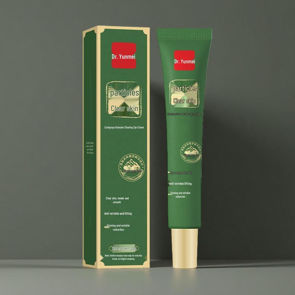 Cordyceps Essence Eye Cream: Hydrates, Nourishes, Brightens, Reduces Fine Lines for Clear Skin.