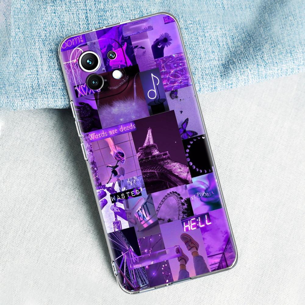 infinity on Purple For Poco X5 X3 NFC F5 F4 F3 M3 Phone Case For Xiaomi 12T 12 13 Lite 11 Ultra Mi 10T 5G 11X Pro 11T Soft Cover