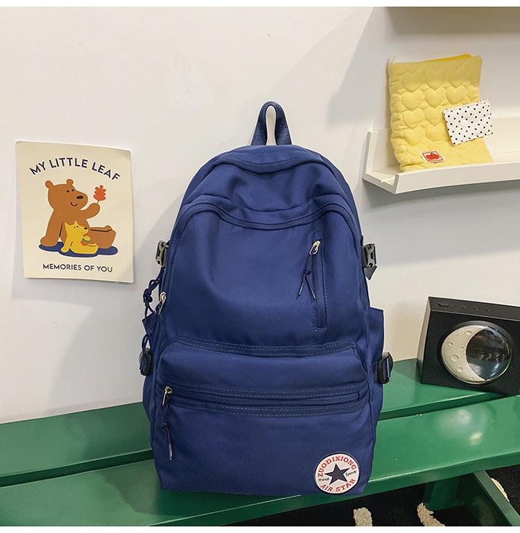 

Школьный рюкзак мужской для старшеклассников, большой вместимости, простой, высокой ценности, для старшеклассников, учеников средней школы, студентов колледжа синий