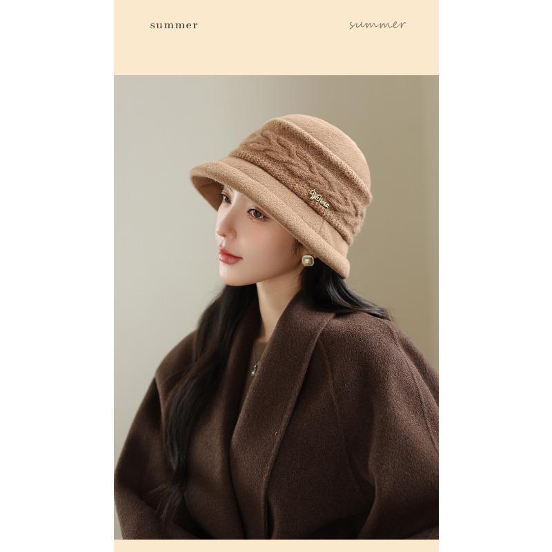 Women S Vintage Literary Warm Fisherman Hat Autumn Winter Commuter Hat