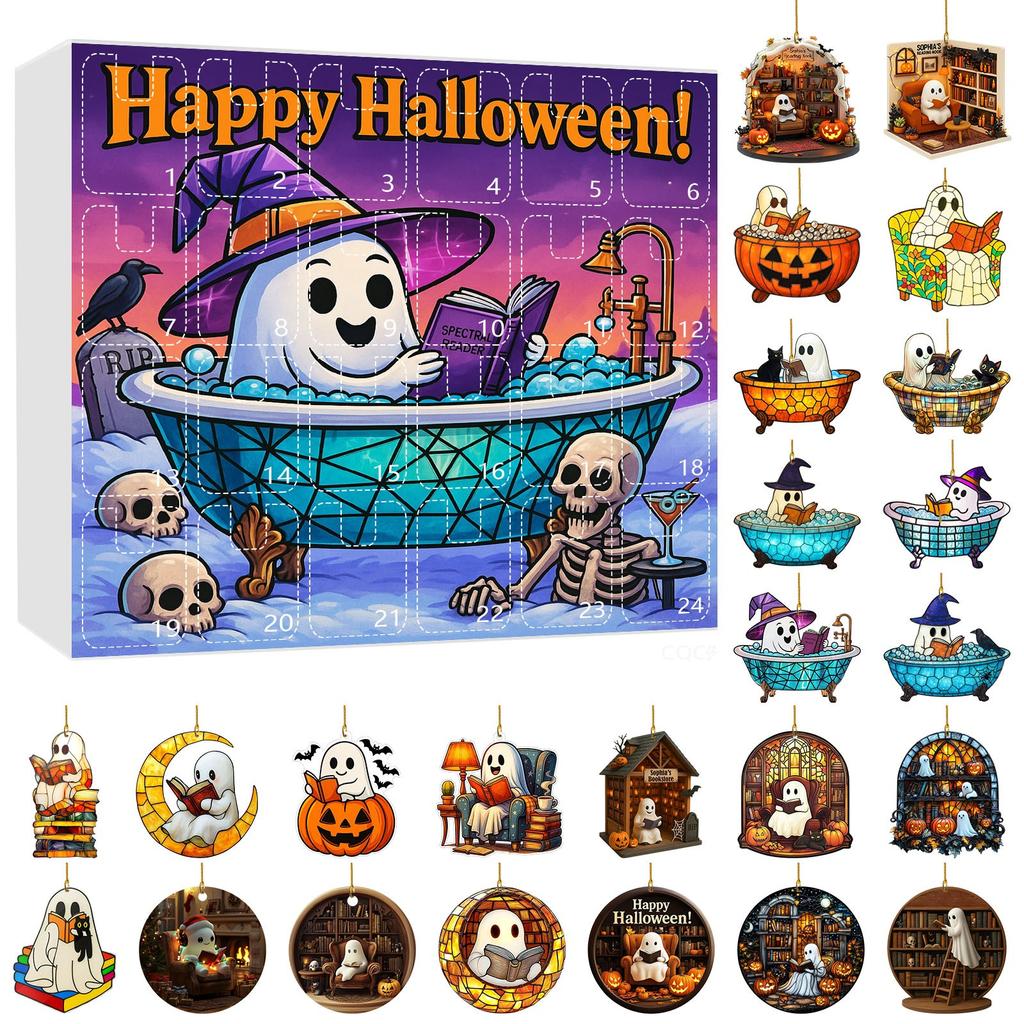 Halloween Doll Advent Calendar Contains 24 Gifts Halloween Horror Figures Advent Calendar Countdown Calendar With Surprise Toys