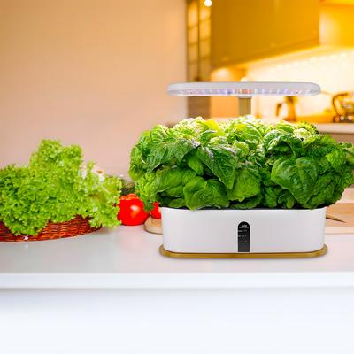 Hydroponics Growing System Indoor Garden 10 Pods 20W 72LED Grow Light Full Spectrum Adjustable