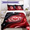 Eintracht Frankfurt Fußball Bedrucktes 3-teiliges Bettwäsche-Set, Bequemes Hautfreundliches Schlafzimmer Bettbezug-Set