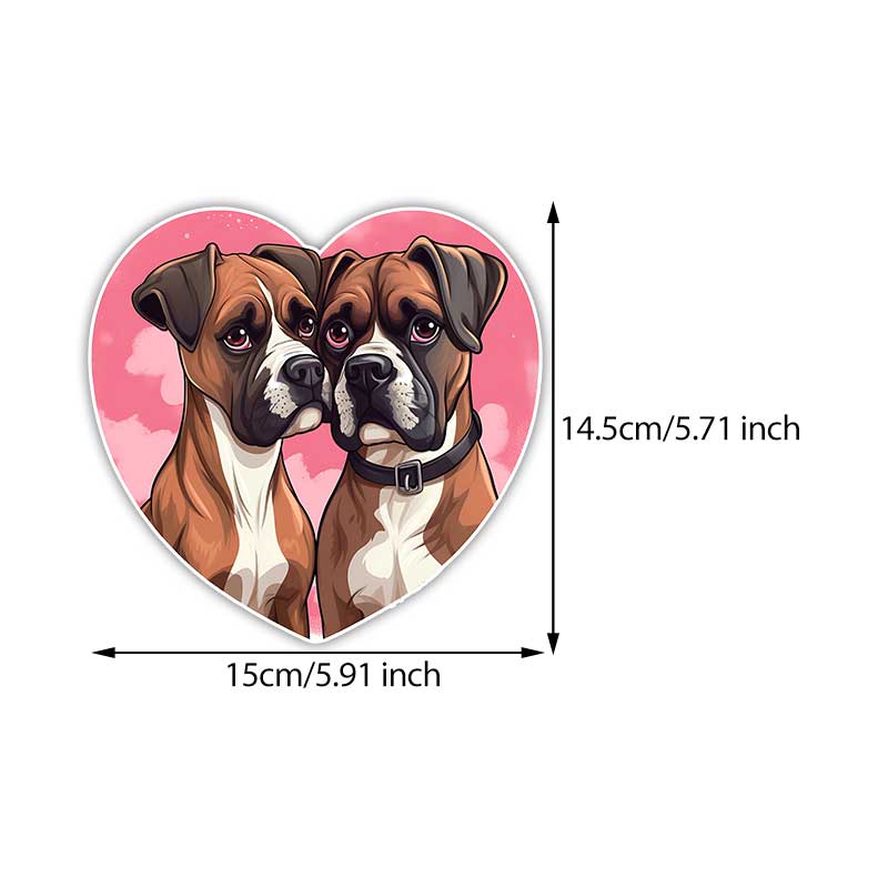 Adesivo per Auto Amante Cane Boxer Tedesco Decalcomania in Vinile Impermeabile Finestrino Posteriore Moto Camper Paraurti Camion Decorazione Laptop Y18