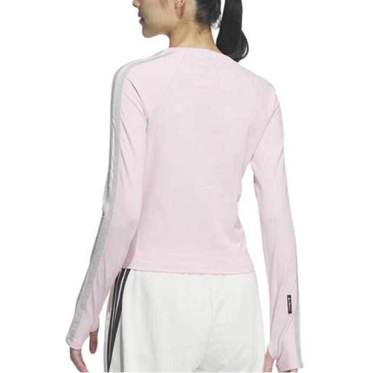 Adidas Three Stripe Crew Neck Long Sleeve T-Shirt Women tops KS0029