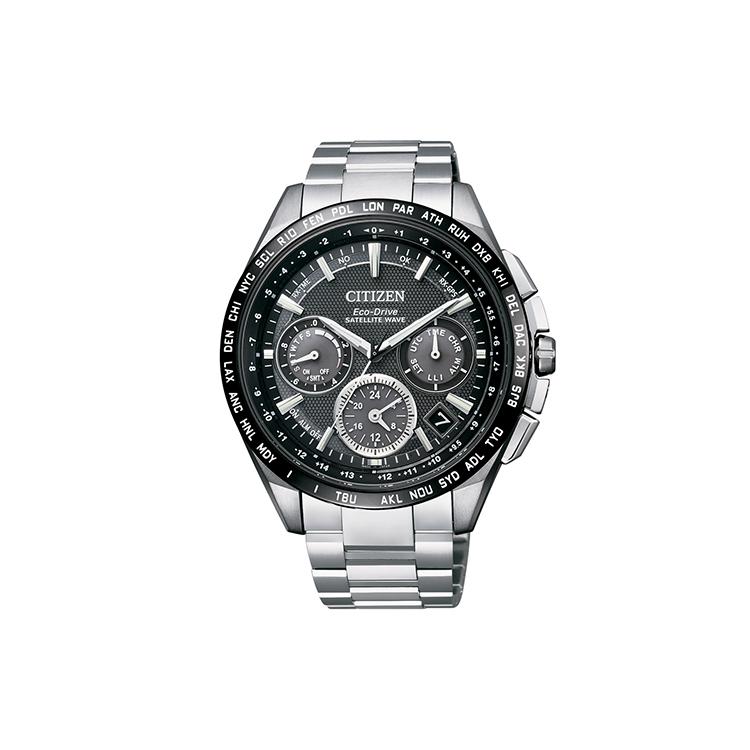 

CITIZEN Ecology Drive Collection Light Powered Quartz Movement Titanium Strap Watch Men s Watches CC9015-54E Black Dial Silver Strap