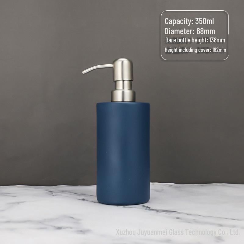 Nordic Style Glass Lotion & Soap Bottle for Home, Hand Sanitizer, and Hotel Shower Gel