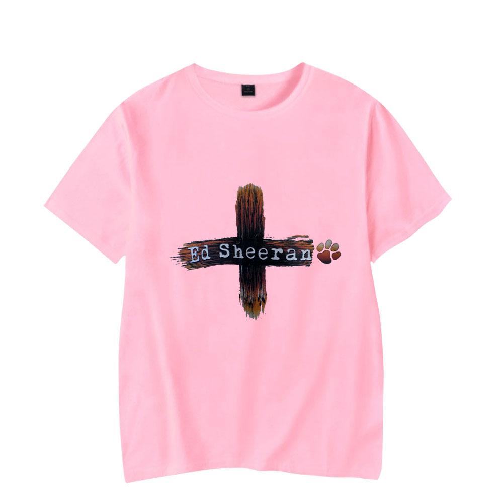 

Модные футболки Эда Ширана для женщин и мужчин, летняя одежда, фитнес, футболка с круглым вырезом, мужская футболка оверсайз, топы XL розовый