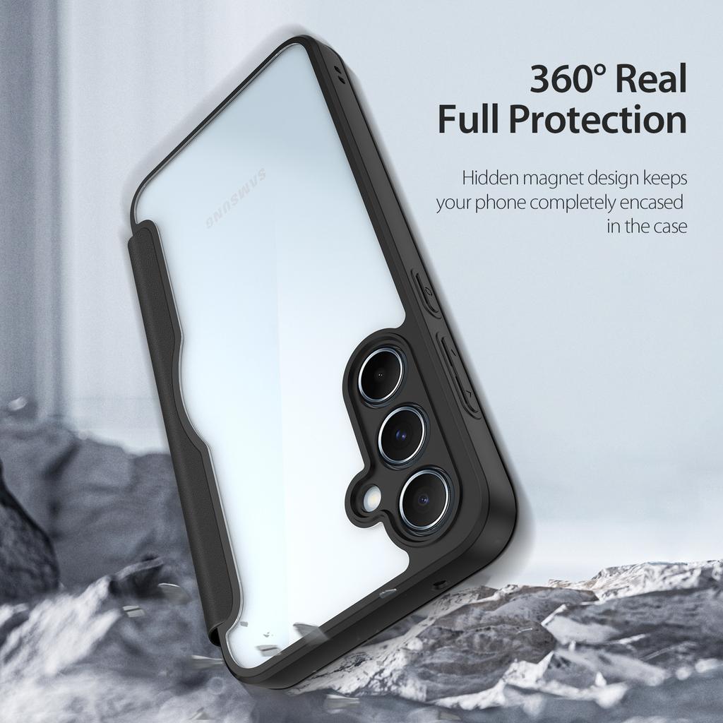 DUX DUCIS Skin X Pro for Samsung Galaxy A35 5G Leather Case Card Slots Flip Phone Cover