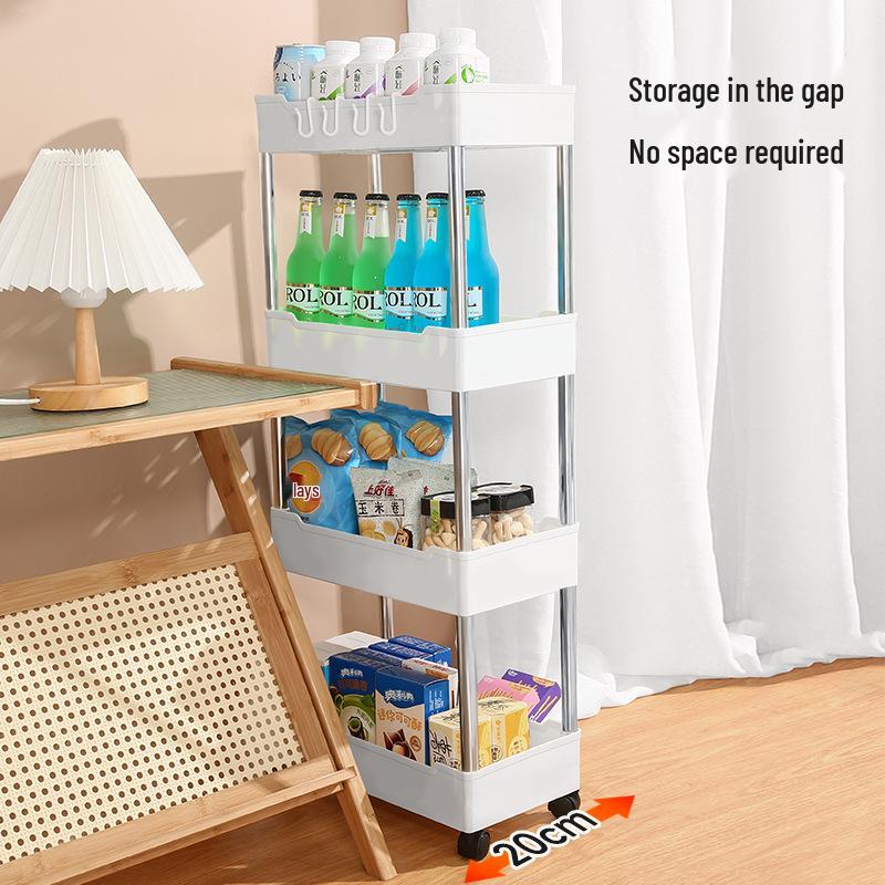 Vagnställ: Flerlagers förvaring för badrum, toalett och kök