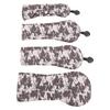 Thick Plush Golf Wood Club Cover Camouflage Brown Golf Club Head Protective Cover with Number Plate