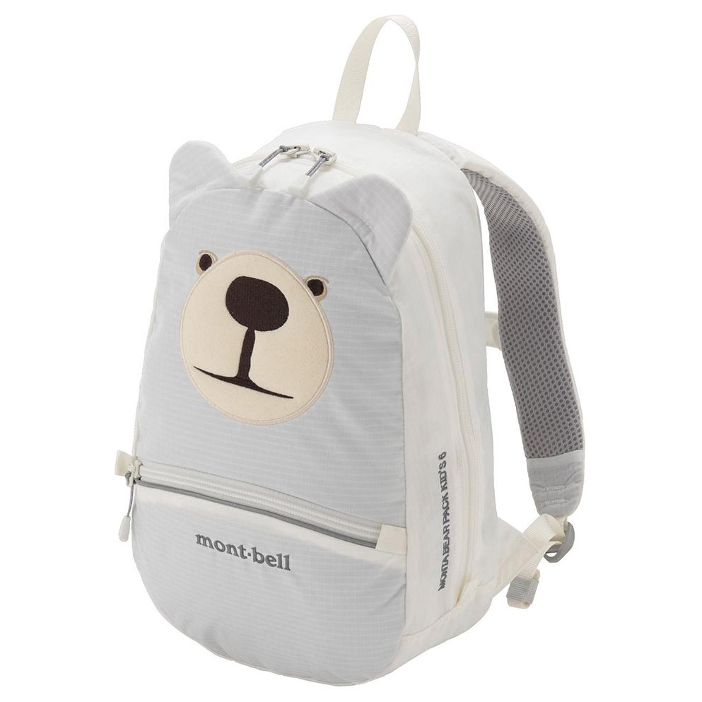 

Рюкзак MONTBELL 6 л с логотипом медведя, нейлоновый, белый, детский стиль белый