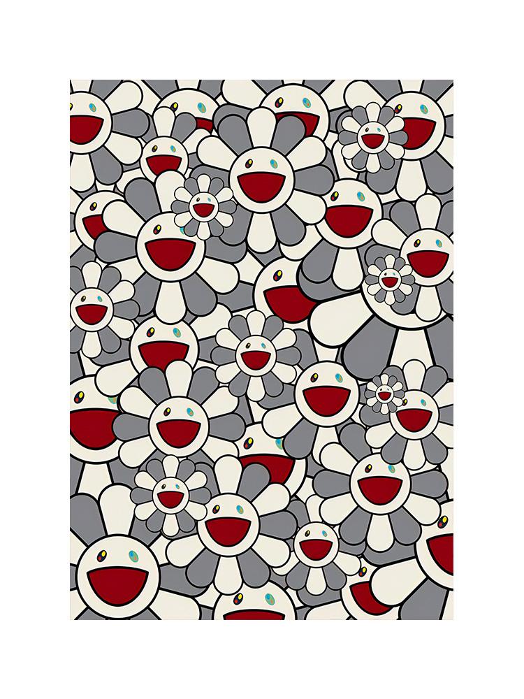 Abstrakt fargerikt smil Solsikker tegneserieplakater utskrifter lerret maleri Kawaii popkunst for barn soverom hjemmeinnredning Cuadros