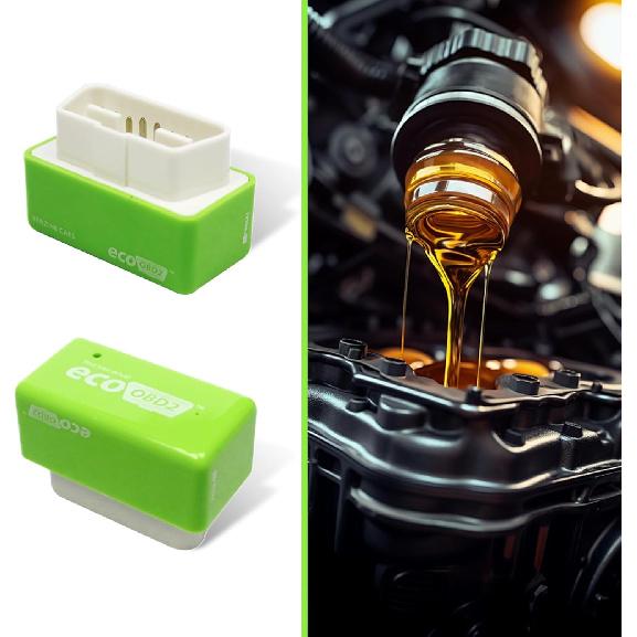 2 PCS Automobile Power Upgrade Fuel Saving, OBD2 ECOOBD2 Automotive Plug and Driver Single Plate, Automotive Energy Saver Accessories, Universal for