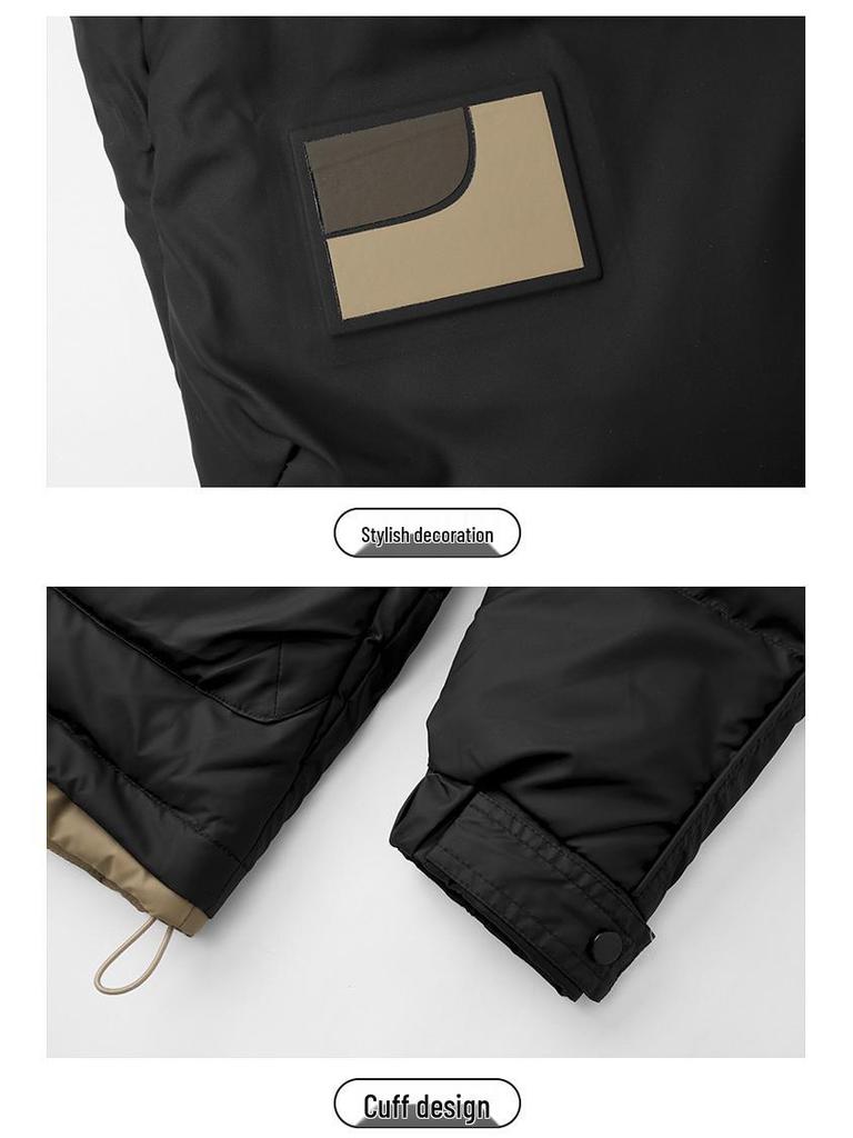 Winter 2024 Men's Fashion Hooded White Duck Down Jacket for Couples