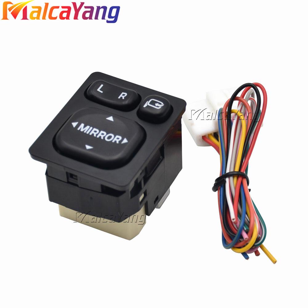 

Car Accessories Rear View Outer Mirror Control Switch Adjuster For Toyota Corolla Camry Scion Vios Rav4 84872-52040 8487252040 button and cable