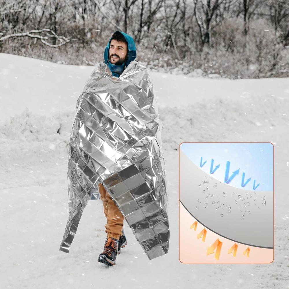 Emergency Foil Blankets160x 210cm Survival Thermal Mylar Blankets for Outdoors,Camping,Survival,Body Warmer