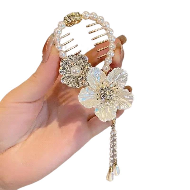 Elegant Lily of the Valley Tassel Hairpin: Timeless Updo Clip for a Refined Look