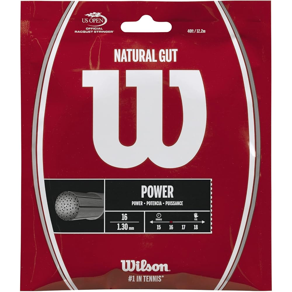 Wilson Natural Gut 16 Tennis String 1.30mm Keigo Nishikori Used 12m Length
