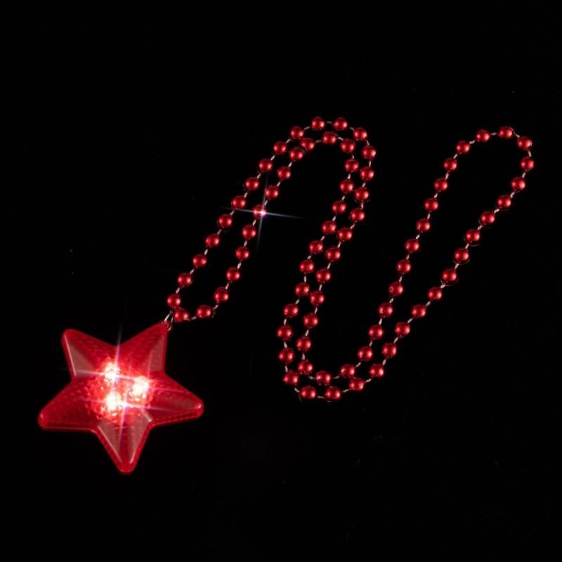 Light up Star Necklace Glowing Star Necklaces LED Flashing Necklace Flashing Party Accessories for Adults Women Gifts
