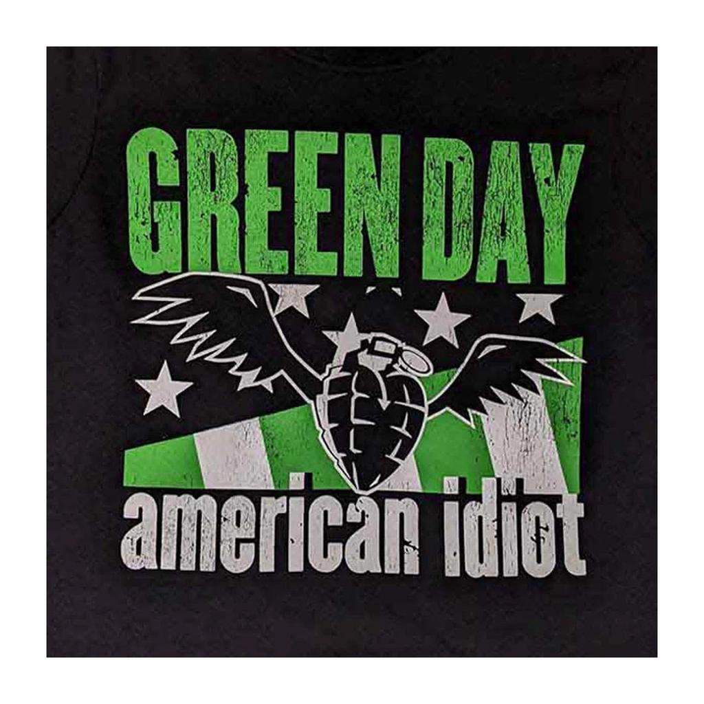 Green Day Womens/Ladies American Idiot Wings Crop Top