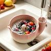 Quick Drain Swirl Berry Washing Drain Bowl Berry Strainer Basket  for Vegetable Fruits