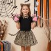 Giraffe Skirt Headband Bow Children Short Dress  Themed Carnival Event