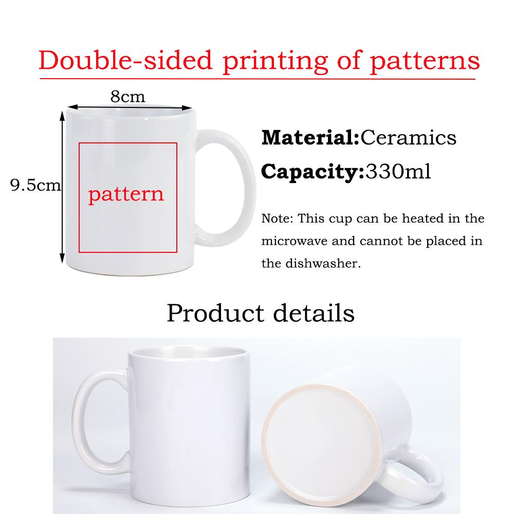 Happy Halloween Ceramic Mug Black Bat Water Cup Witch Spooky Coffee Mug Trick or Treat Party Mugs Original Coffee Cups Drinkware