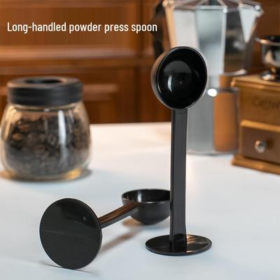 Doppelzweck Moka-Kanne & Kaffeetamper-Löffel - 10g Edelstahl 51/58mm