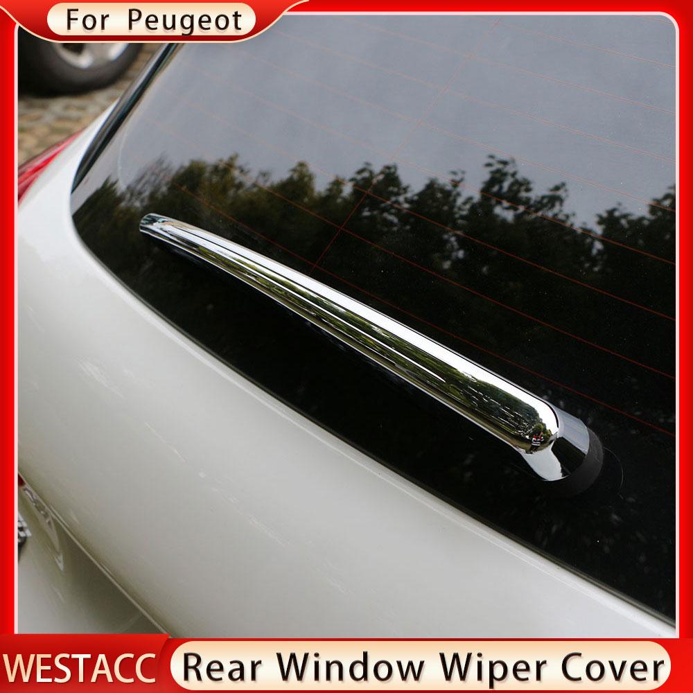 ABS cromat autocolant capac lame ștergătoare de parbriz din spate pentru Peugeot 2008 2014 2015 2016 2017 2018