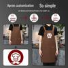 New Style Waterproof and Oil-Proof Apron: Stain-Resistant for Kitchen and Catering, with Custom Logo Embroidery.