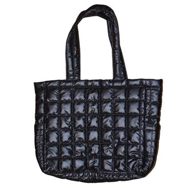 ALVEIN Tote Bag, Mother's Bag, Shoulder Bag, Quilted, Metallic, Large Capacity, Magnetic, Lightweight, Simple Design for Commuting To Work or School