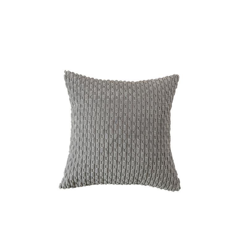 Modern Simple Sofa Pillow Cover Corduroy Short Pillow Solid Color Living Room Bedroom Decorative Cushion Cover Cushion Cover