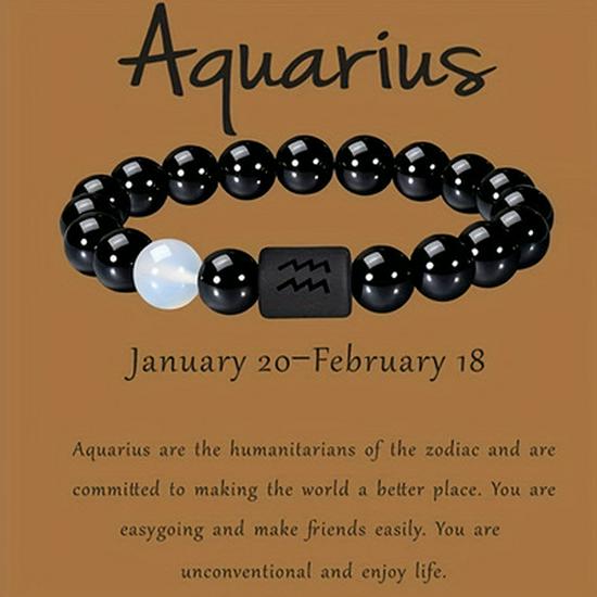 Pulsera de Ojo de Tigre y Piedra Pintada de las Doce Constelaciones